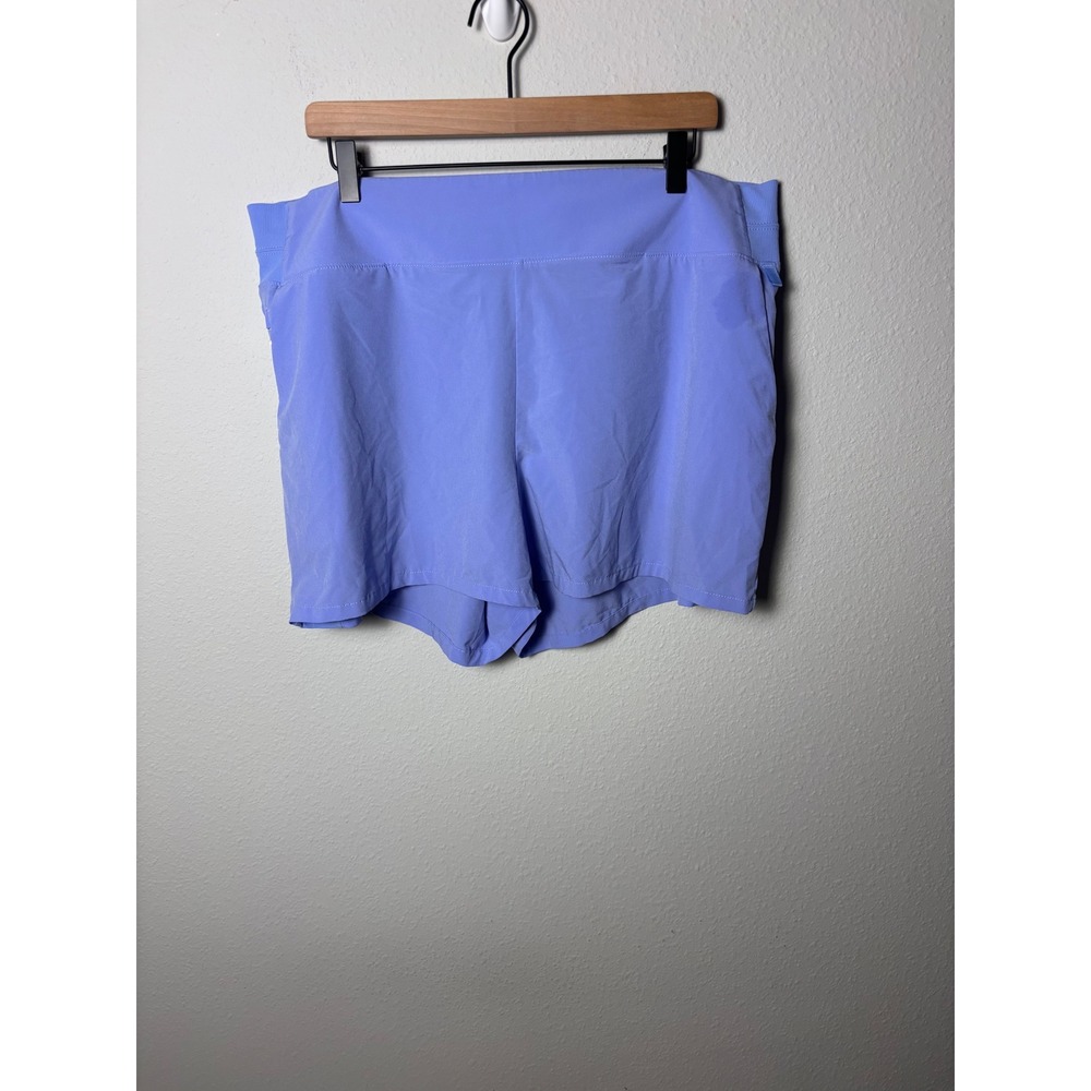Athleta Brooklyn Short Periwinkle Blue 4" Inseam Size 18 Active Travel Shorts - Picture 1 of 4